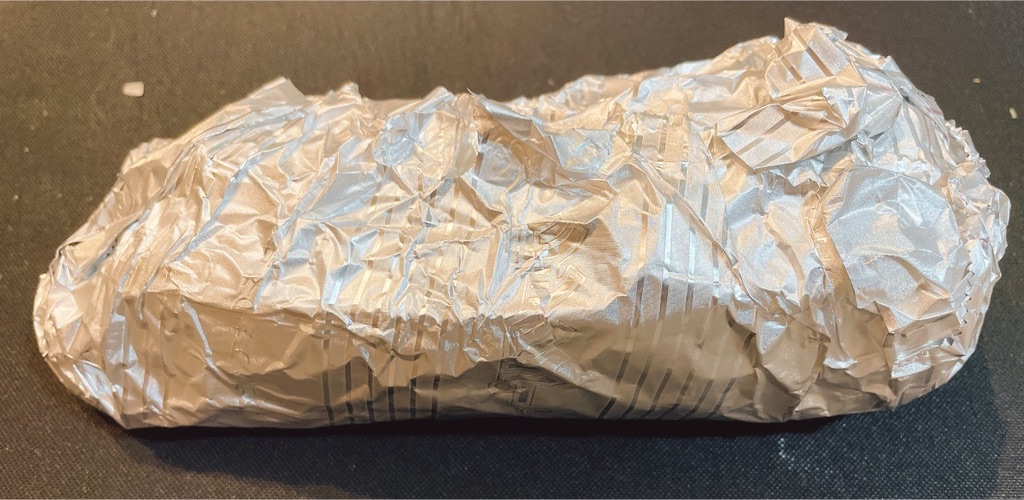 Wrap in aluminum foil