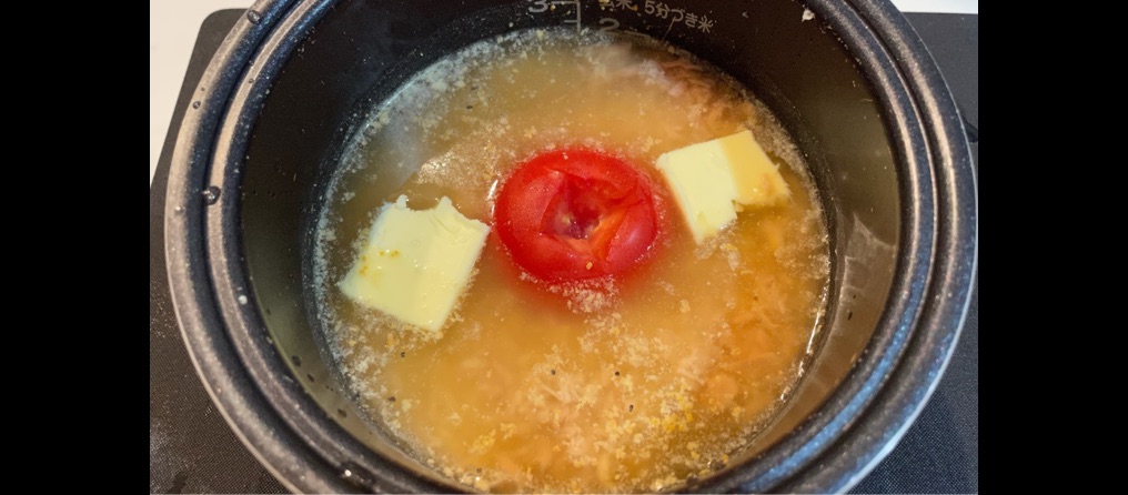 セットして炊飯